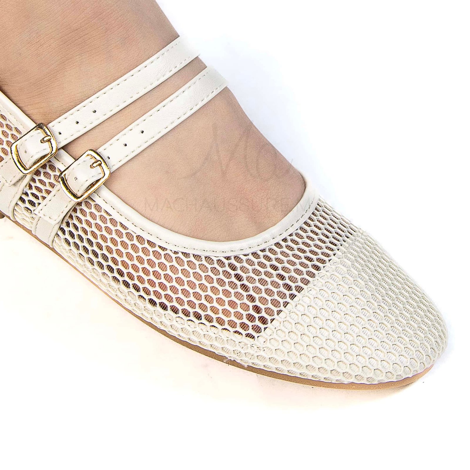 Marha – Ballerines Femmes en Beige.
