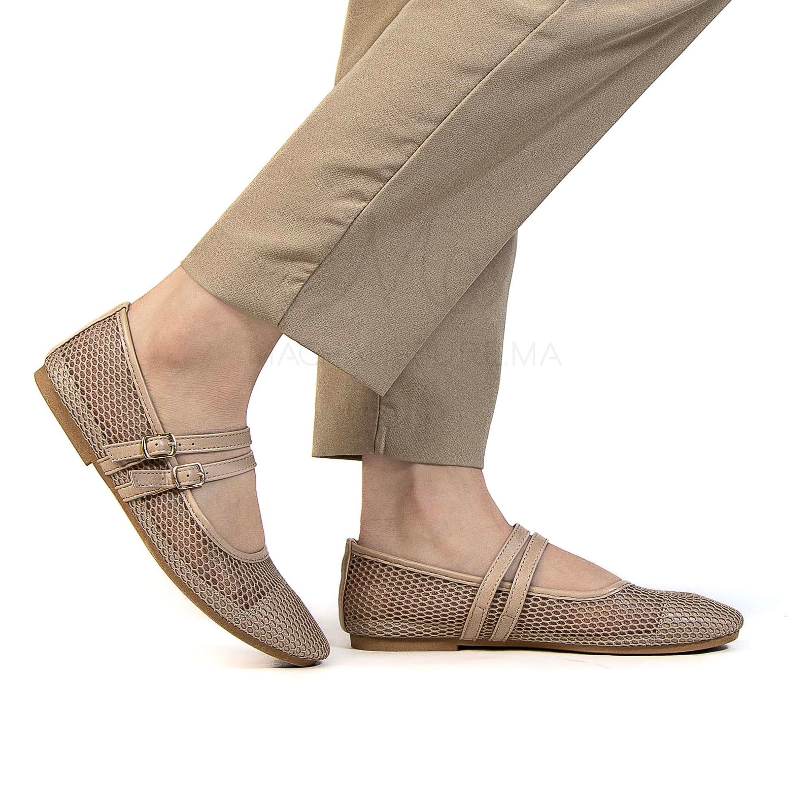 Marha – Ballerines Femmes en Kaki.