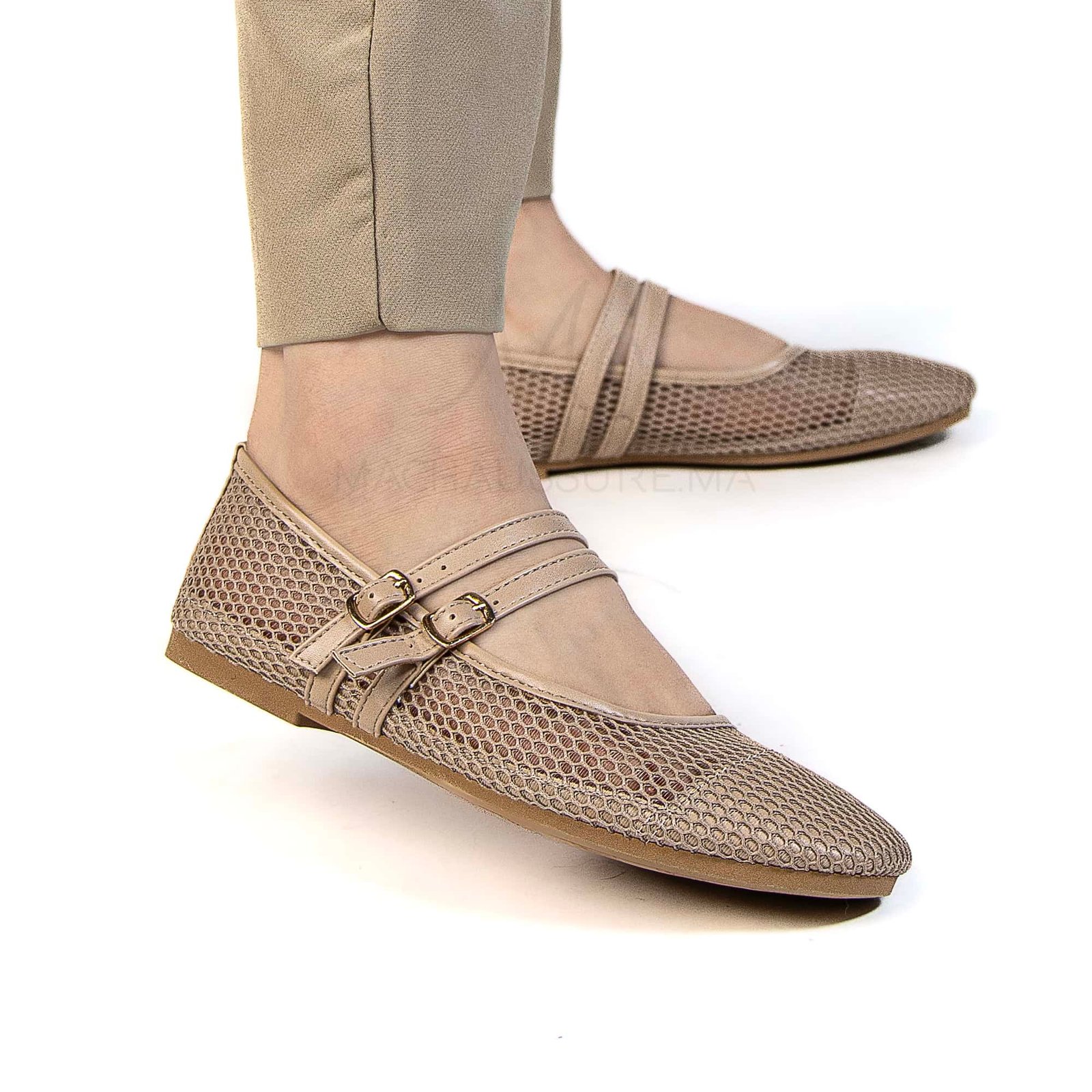 Marha – Ballerines Femmes en Kaki.