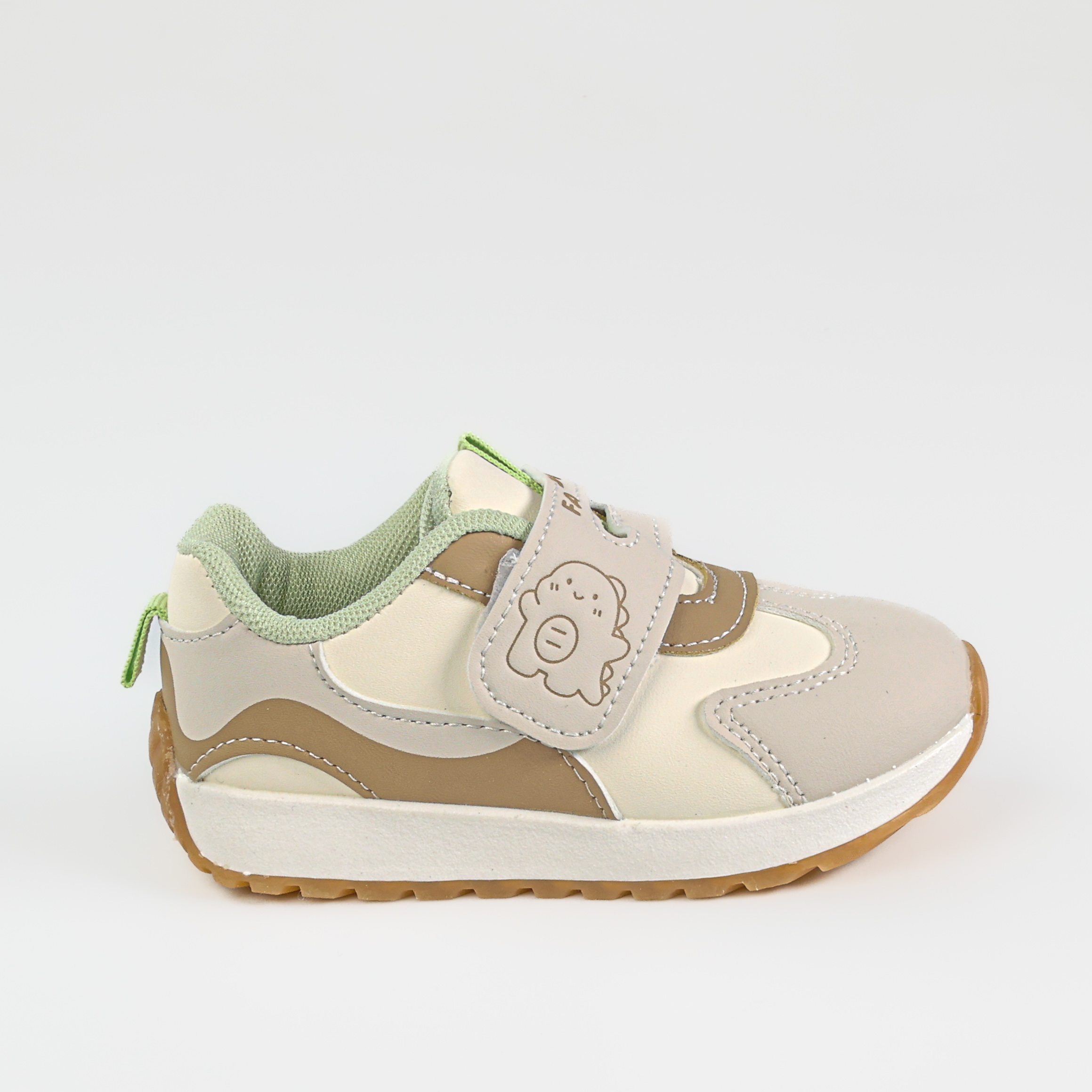 Zell – Baskets Enfants en Kaki.