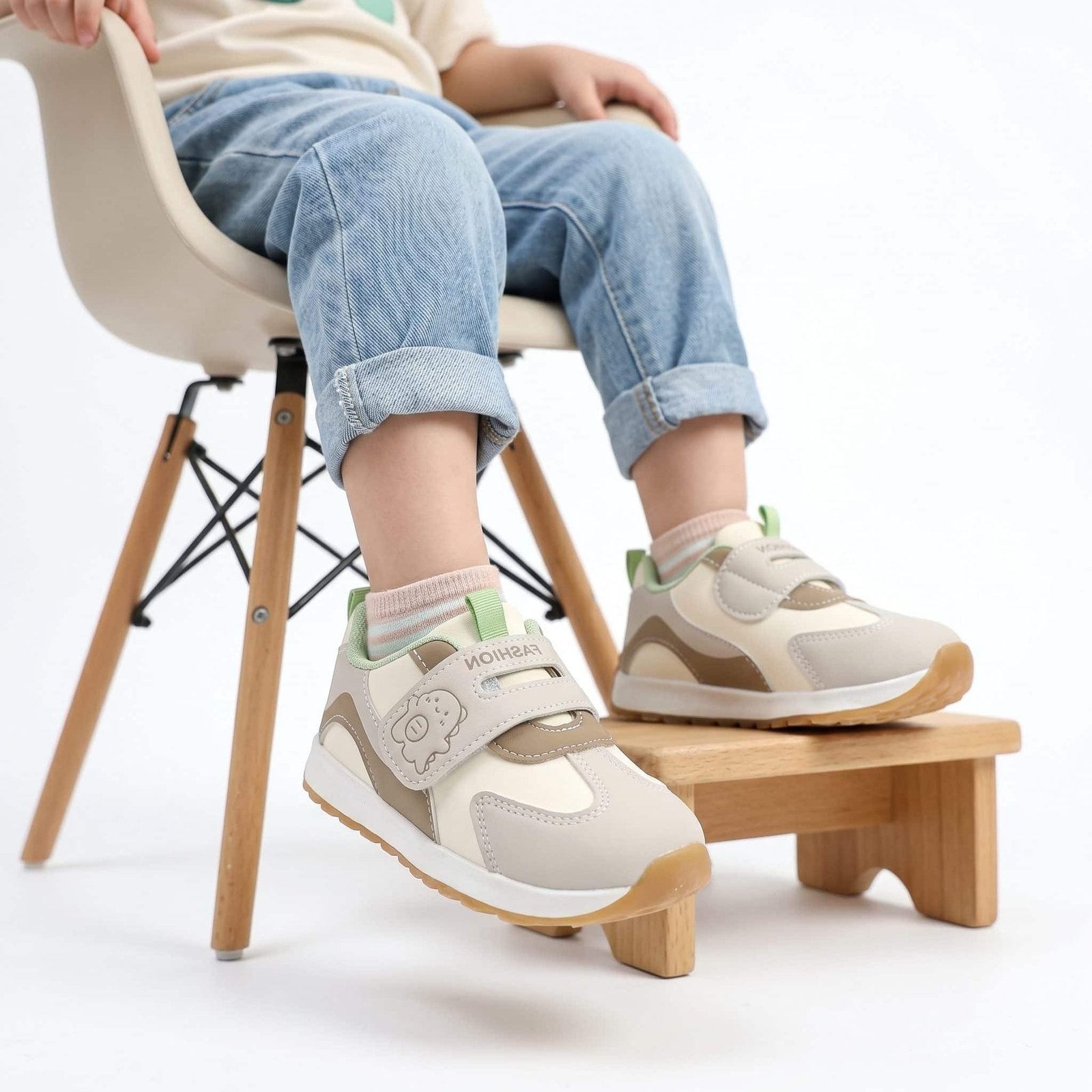 Zell – Baskets Enfants en Vert.