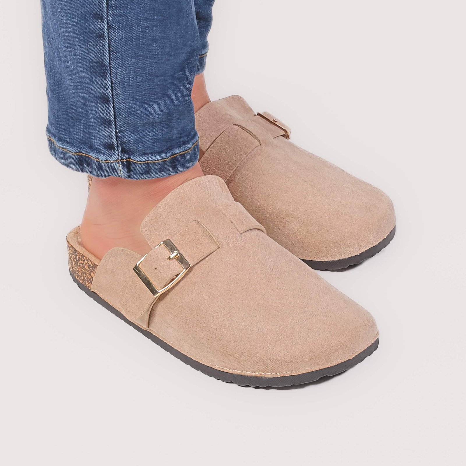 Clogs – Sabots Femmes en Beige.