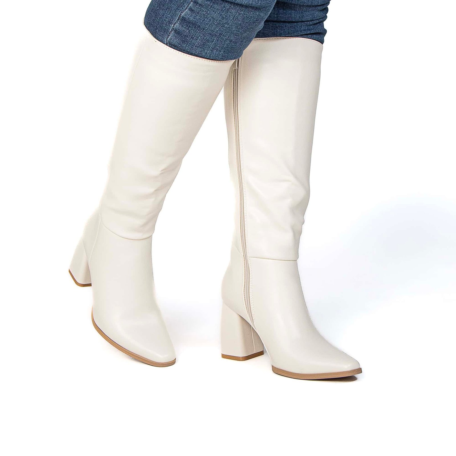 DRINDLE – Bottes femmes en Beige.