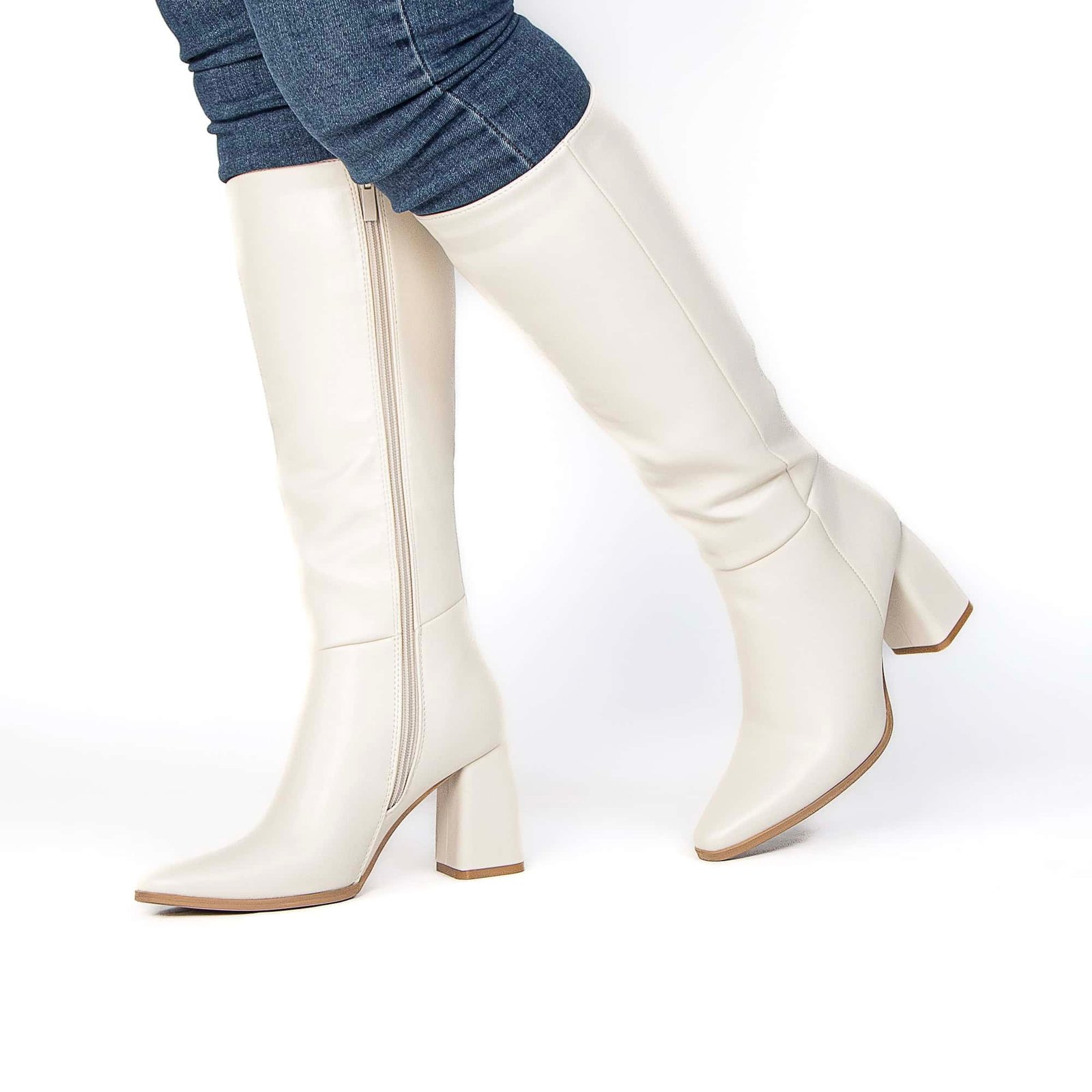 DRINDLE – Bottes femmes en Beige.