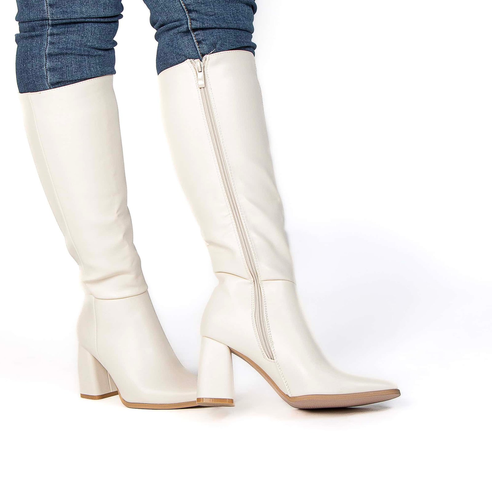 DRINDLE – Bottes femmes en Beige.