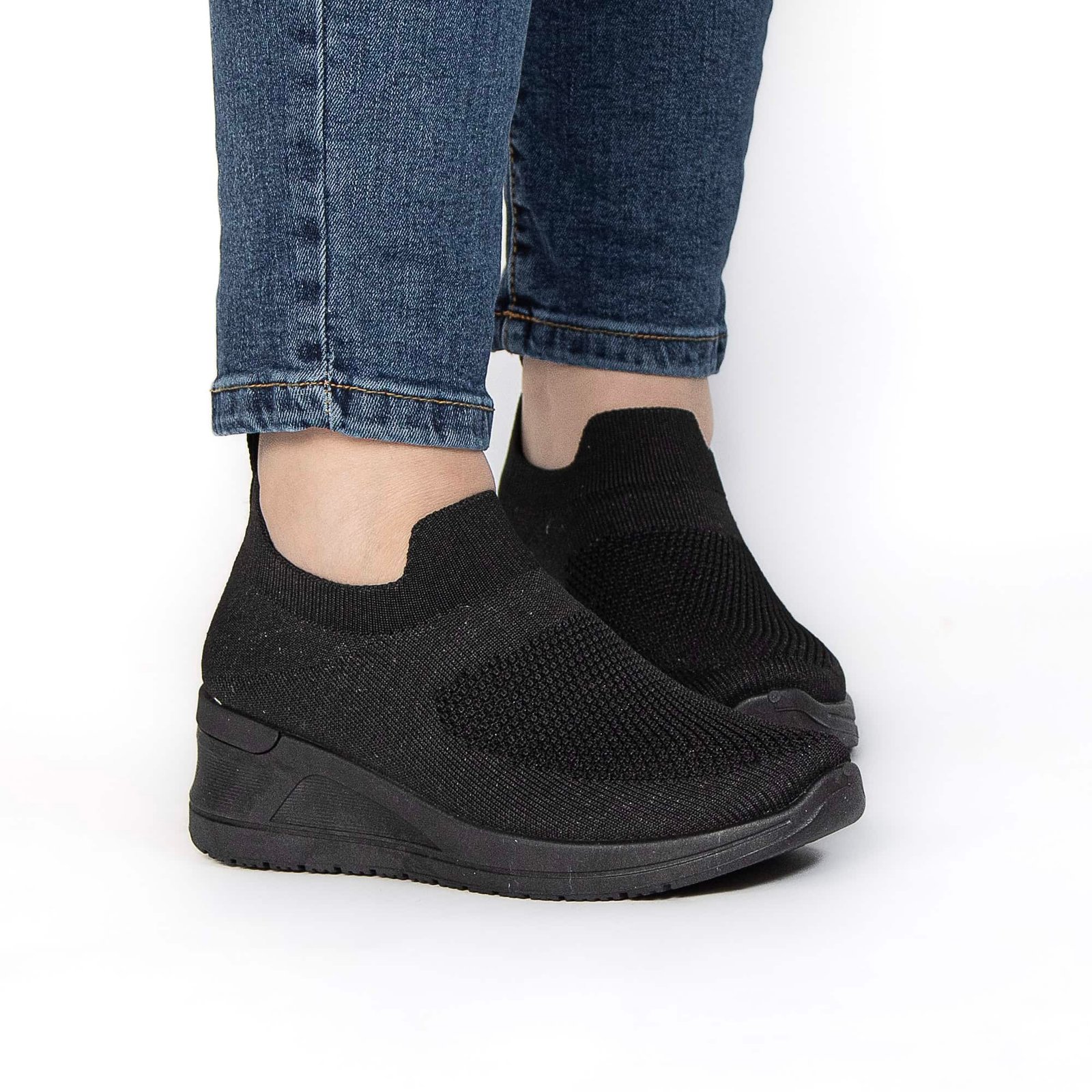 ARIA – Baskets Confort Respirantes en Noir.