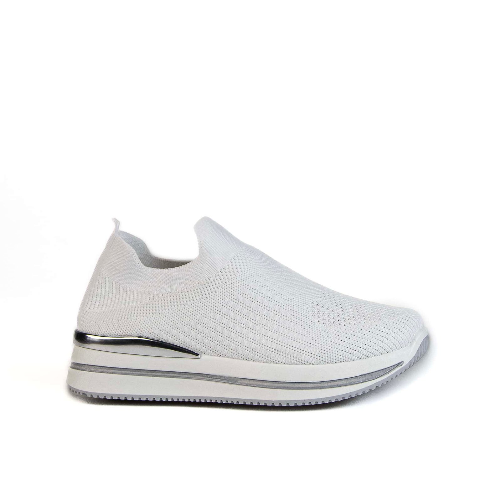 Springy - Baskets Femmes en Blanc.