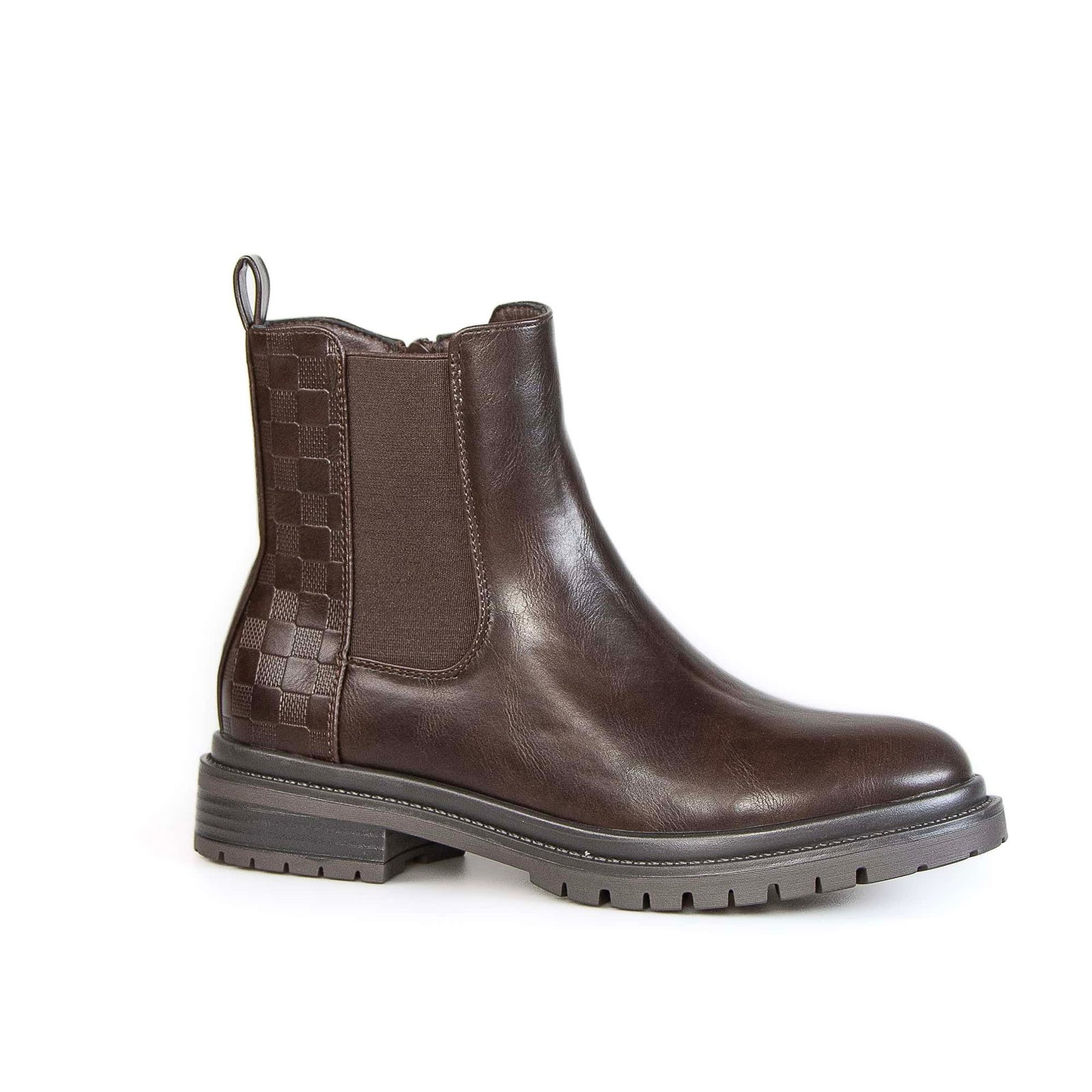 YANTI – Bottines femmes en Coffee.