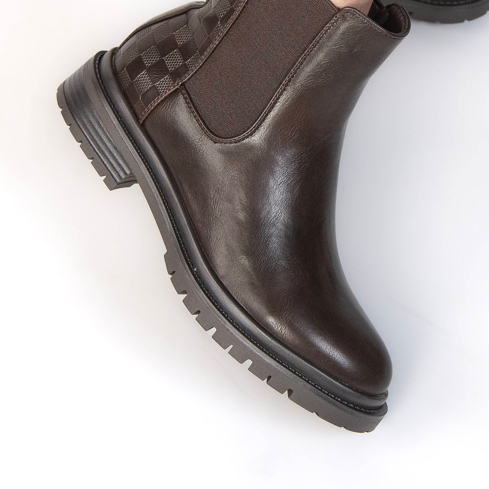 YANTI – Bottines femmes en Coffee.