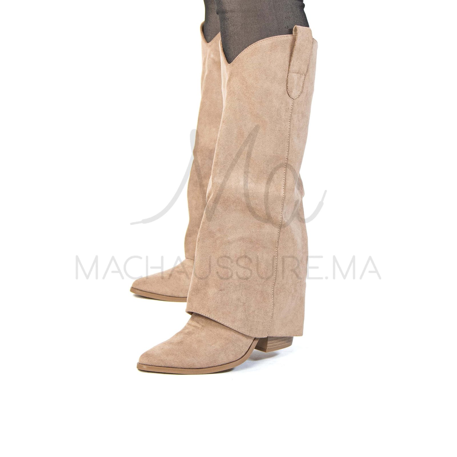 MAHA – Bottes femmes en Kaki.