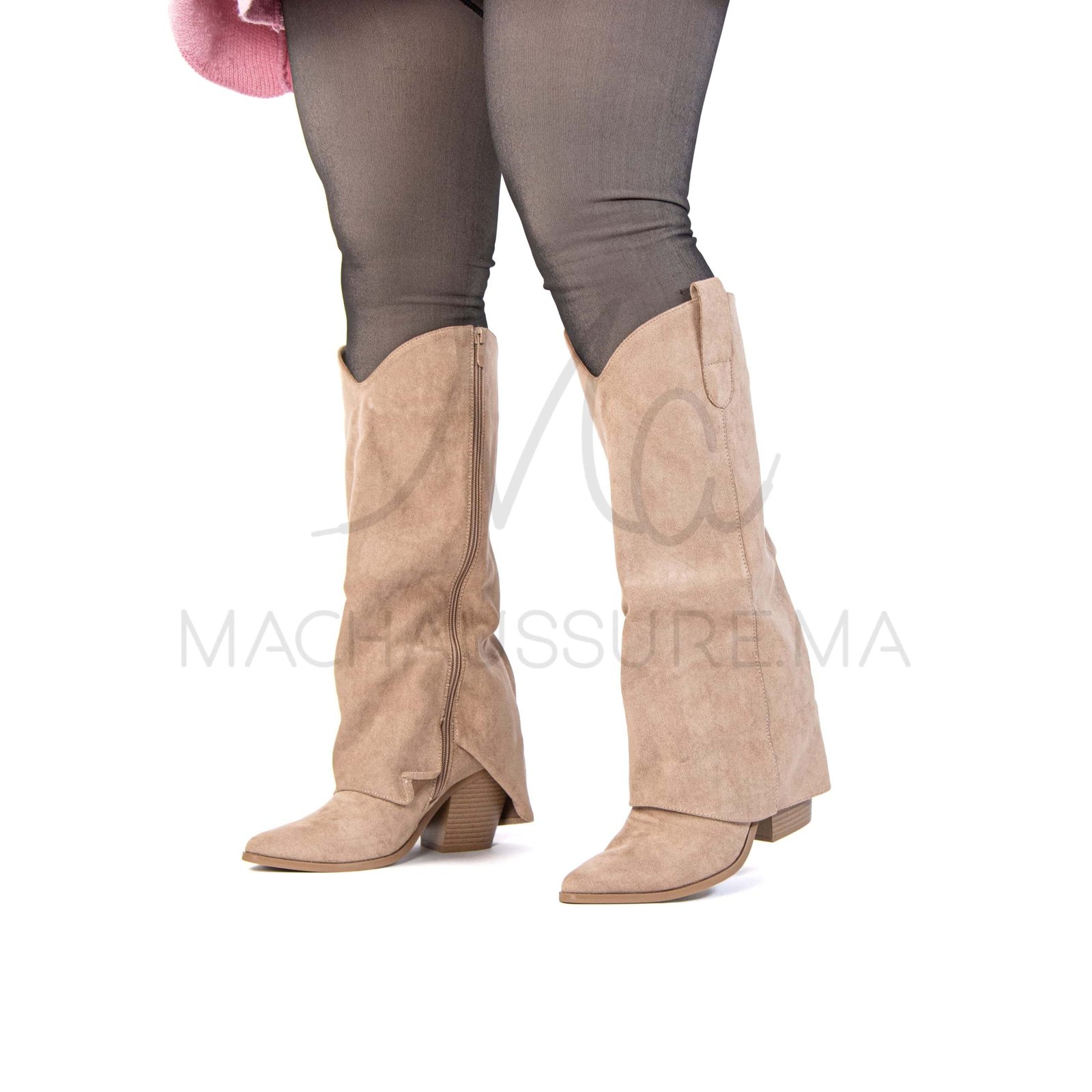 MAHA – Bottes femmes en Kaki.