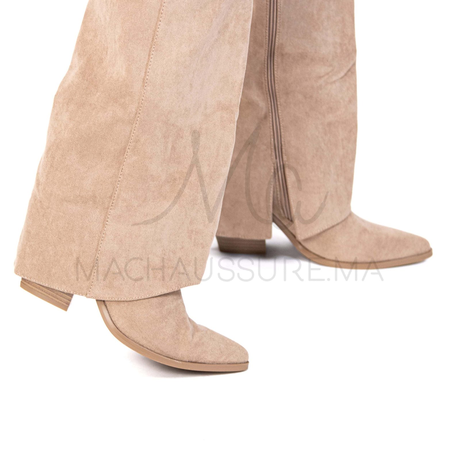MAHA – Bottes femmes en Kaki.
