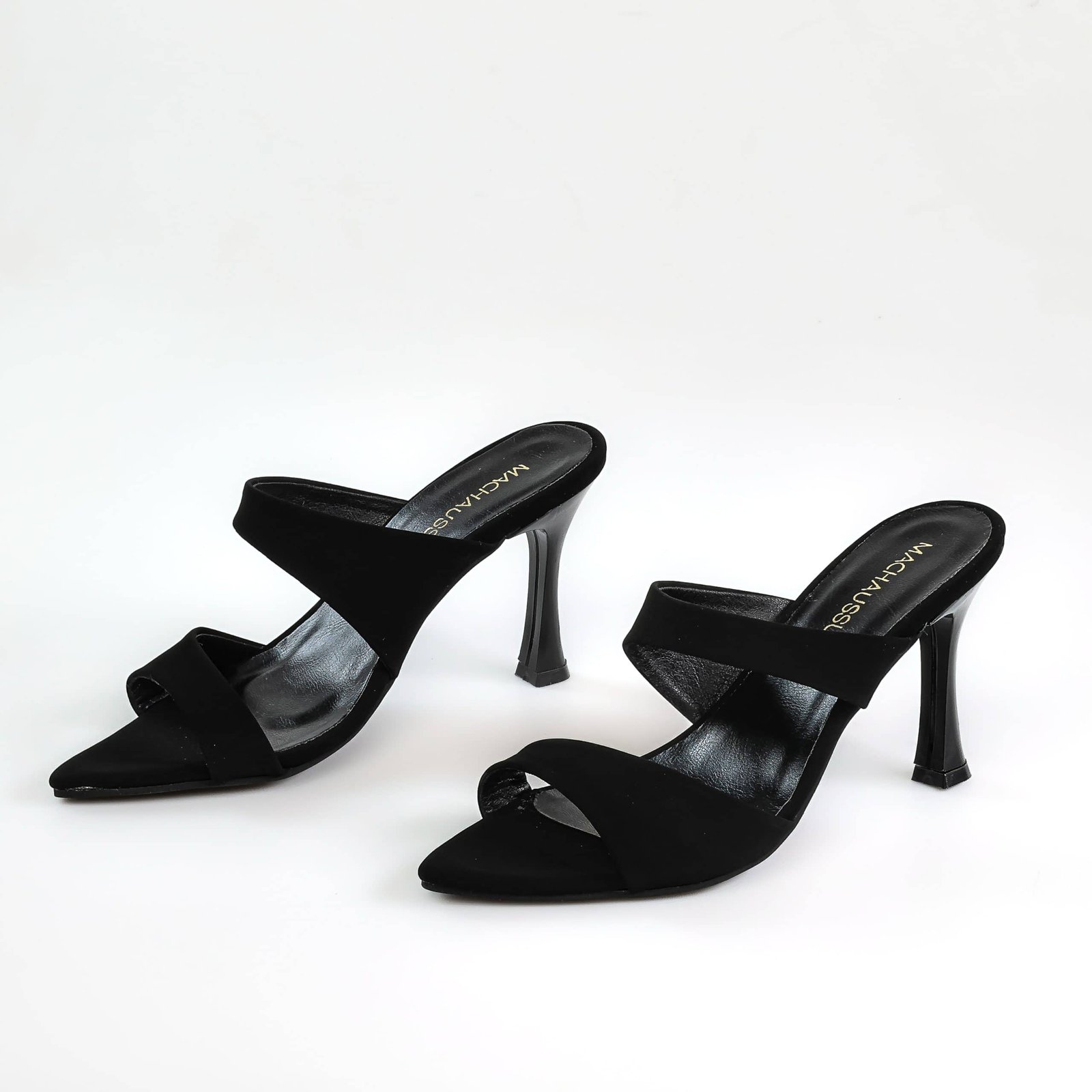 Icadoli – Sandales à talon en Noir.