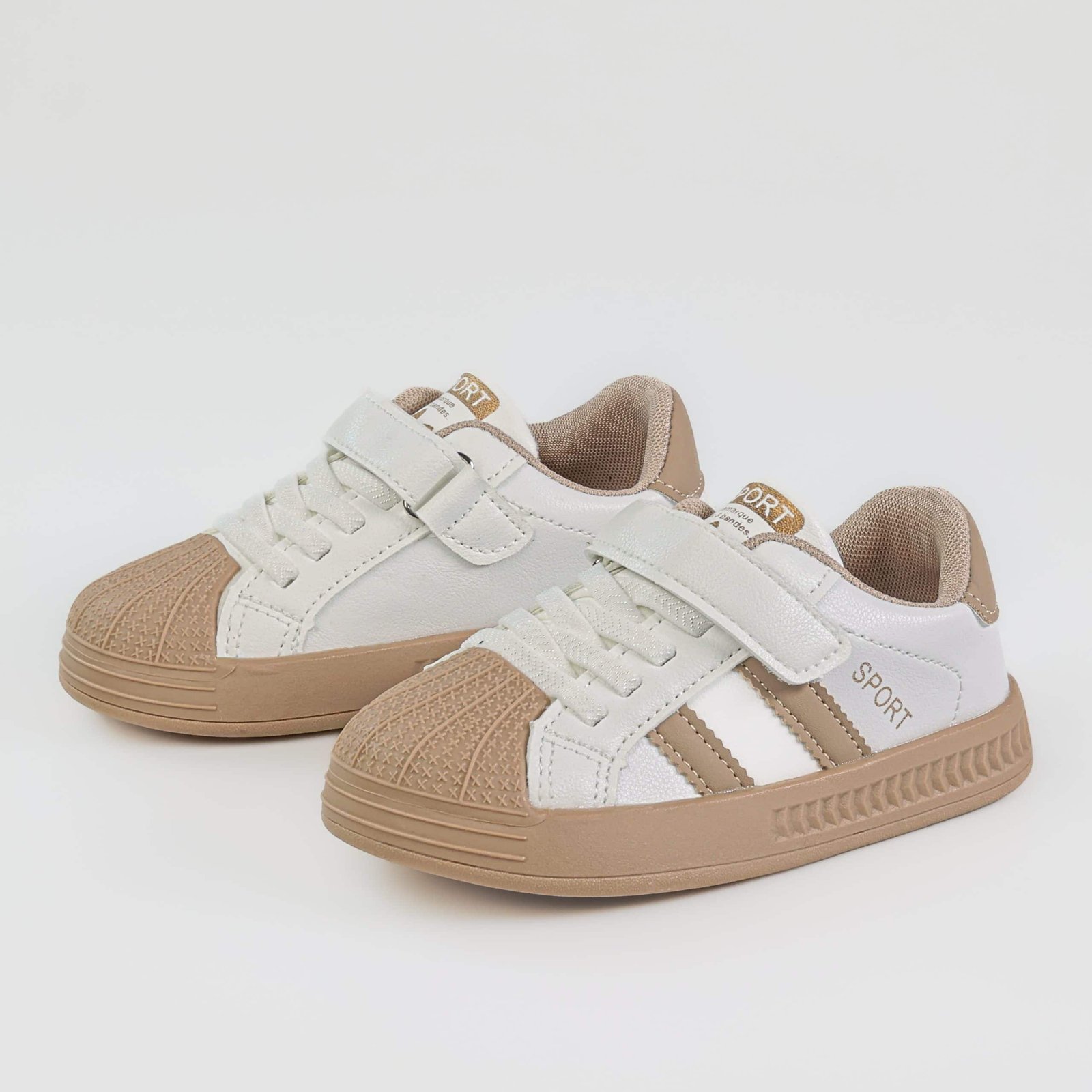 Samy – Baskets Enfants en Marron.