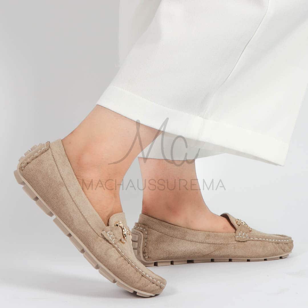 Douceur – mocassins femmes en Beige.