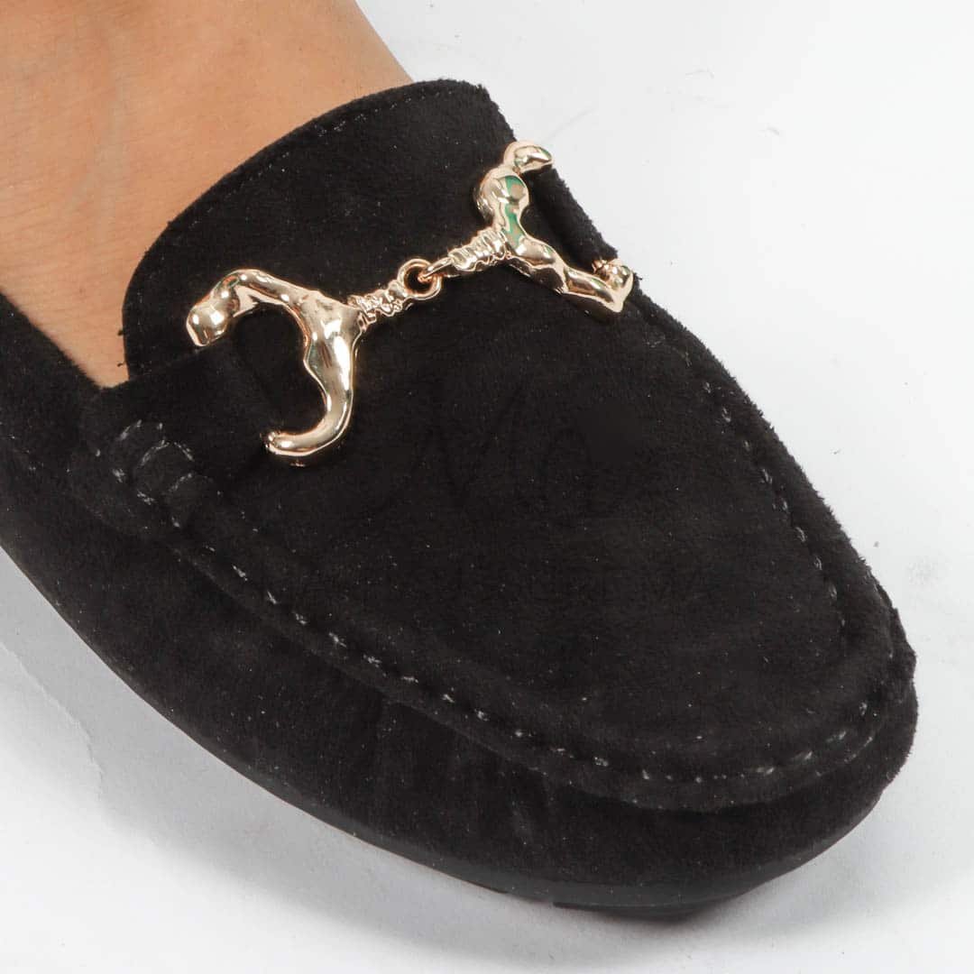 Douceur – mocassins femmes en Noir.