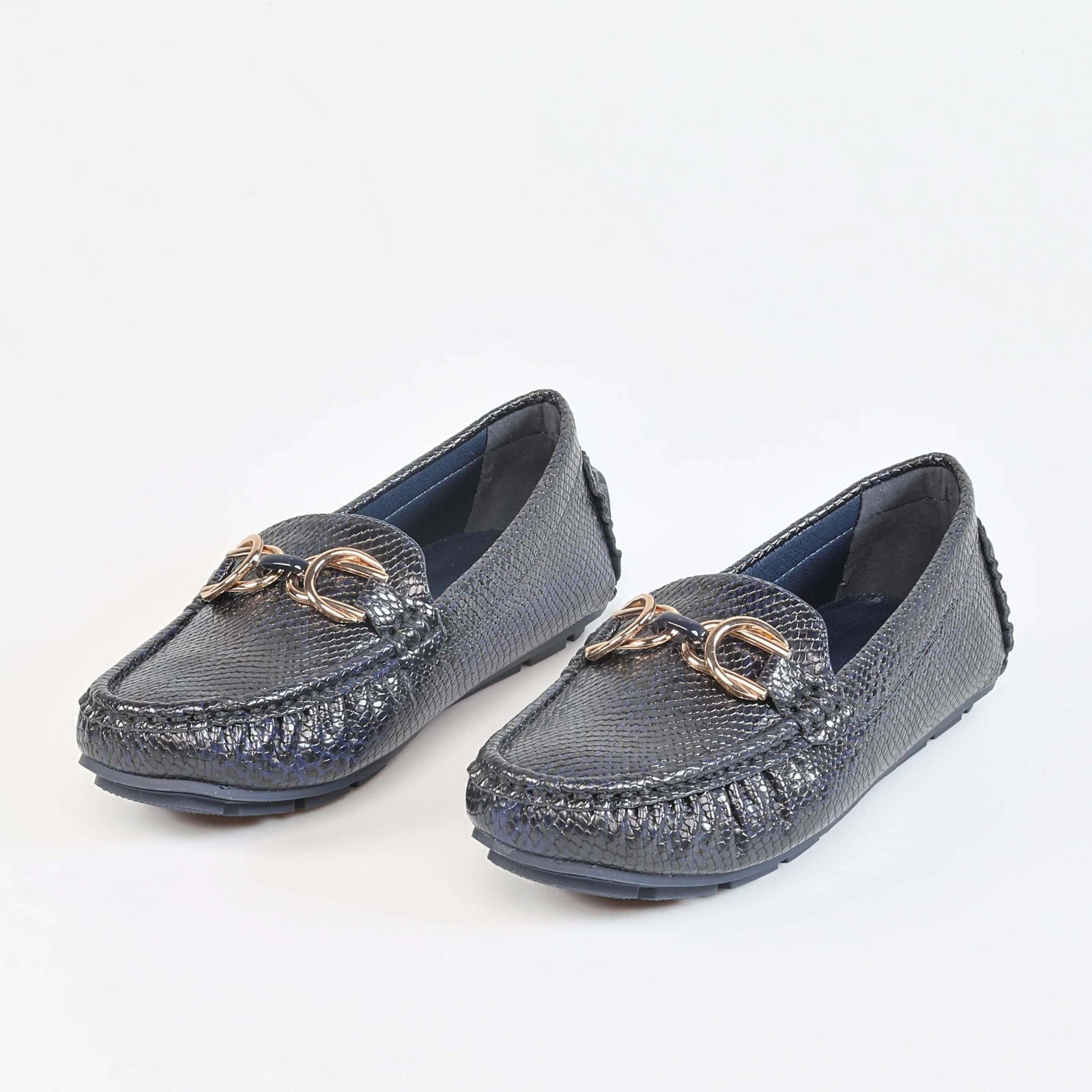 Savana – Mocassins Femmes en Bleu.