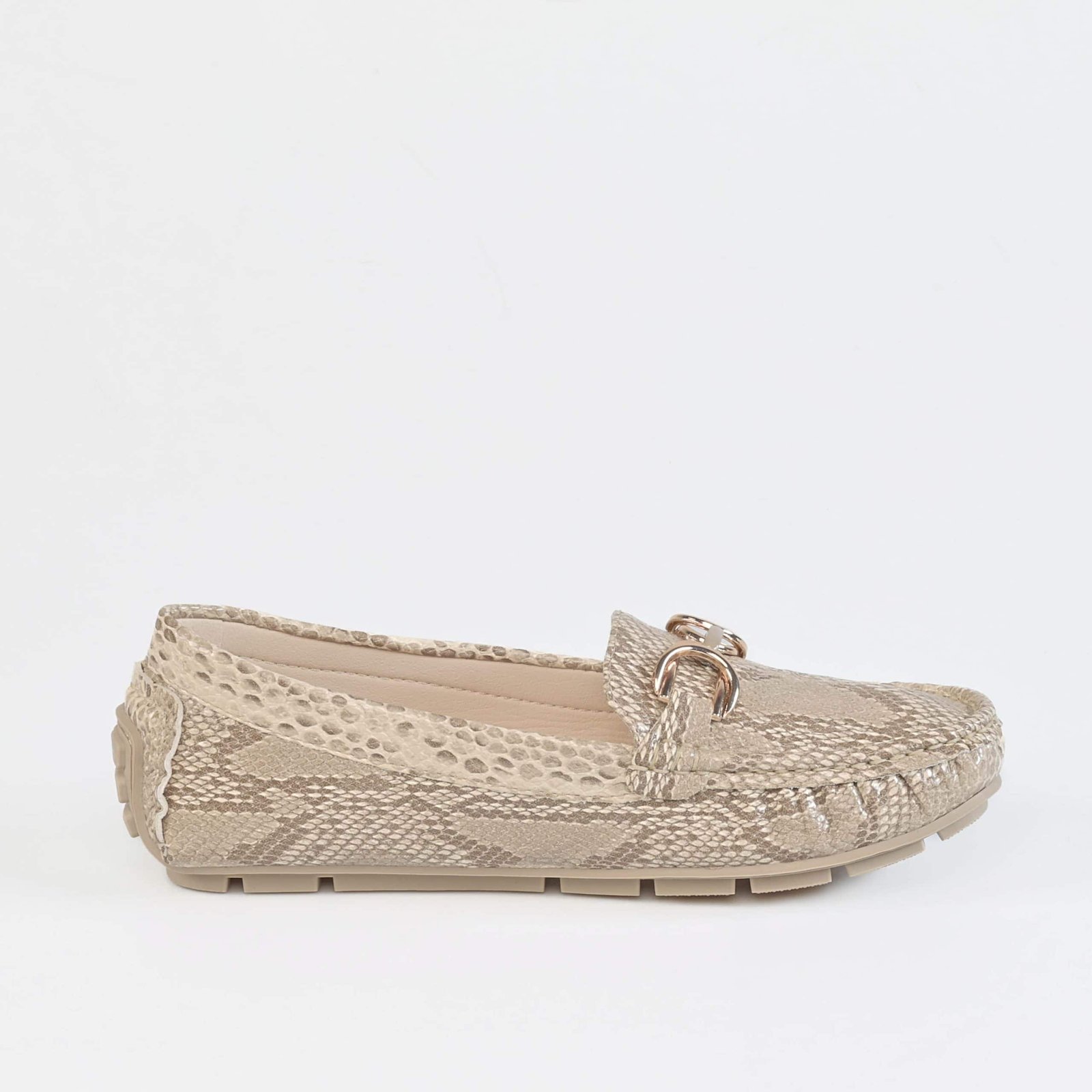 Savana – Mocassins Femmes en Kaki.