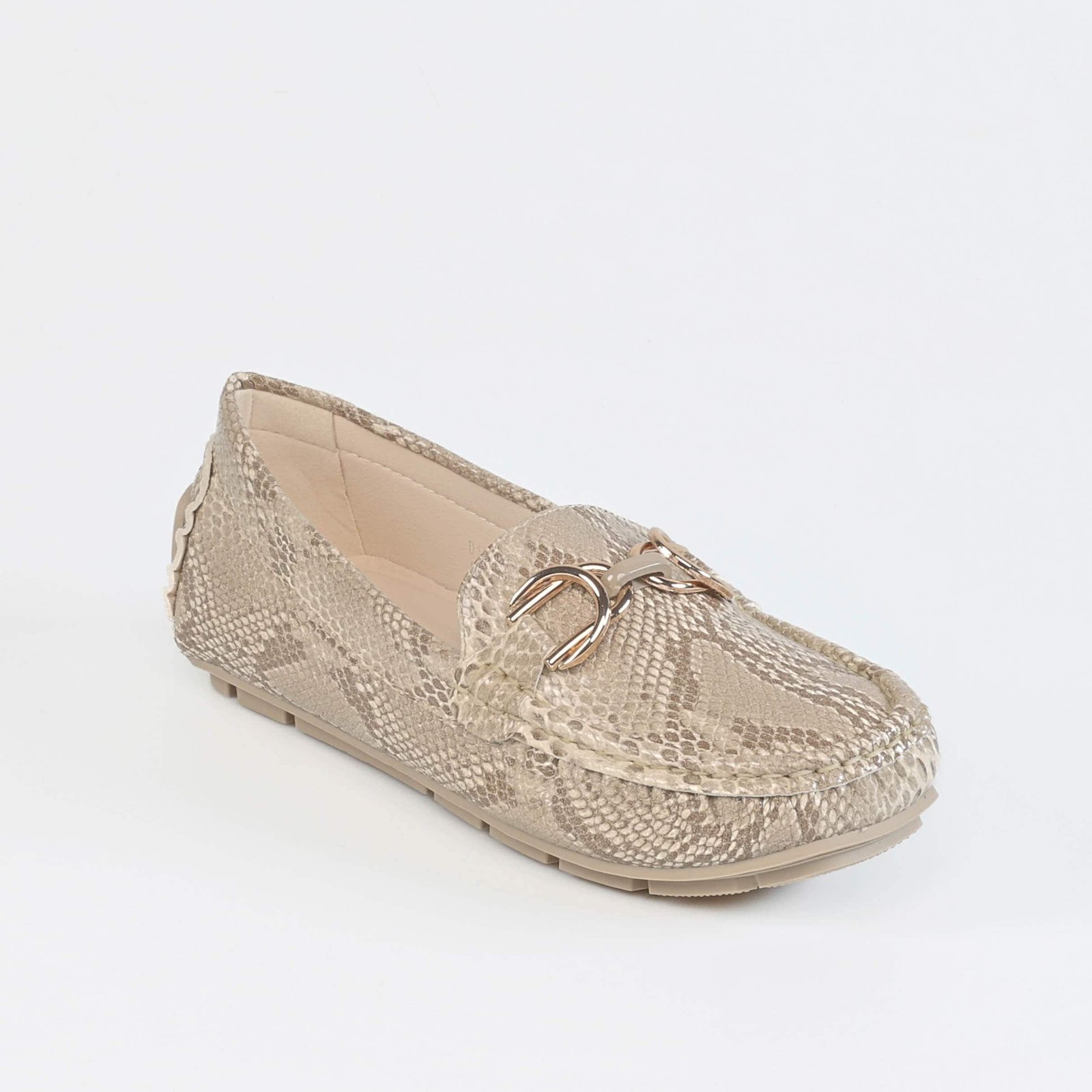 Savana – Mocassins Femmes en Kaki.