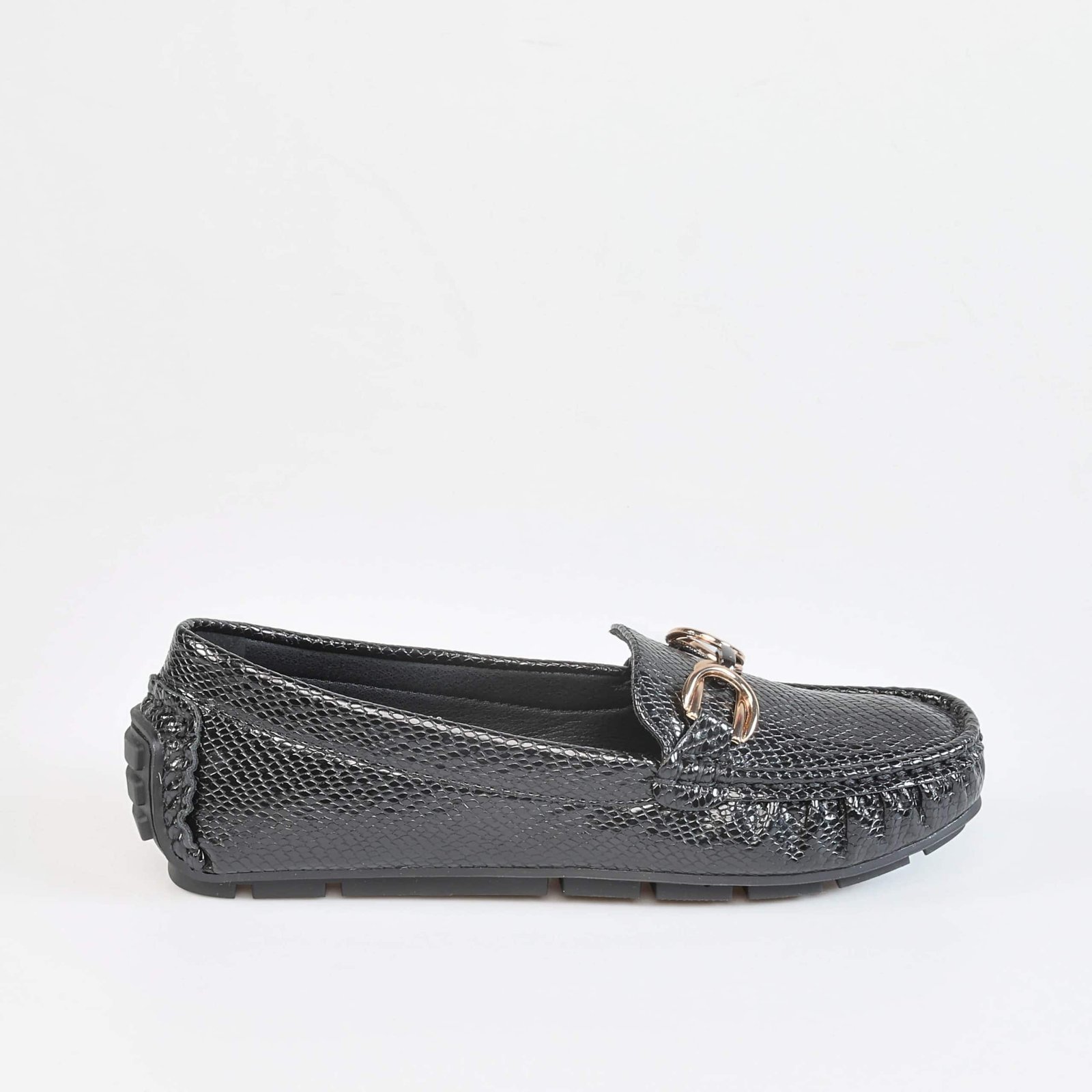 Savana – Mocassins Femmes en Noir.