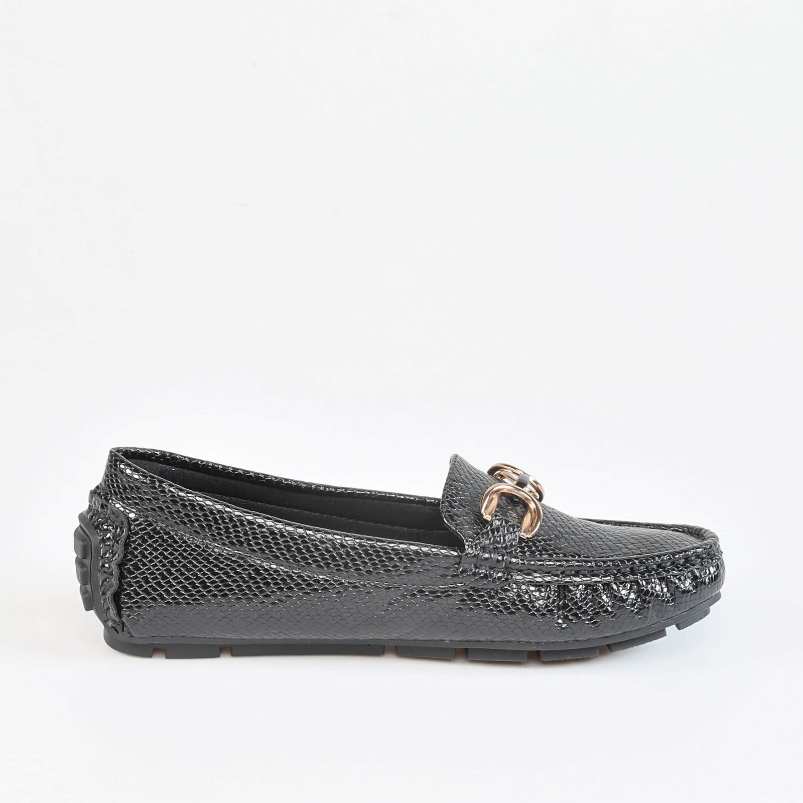 Savana – Mocassins Femmes en Noir.