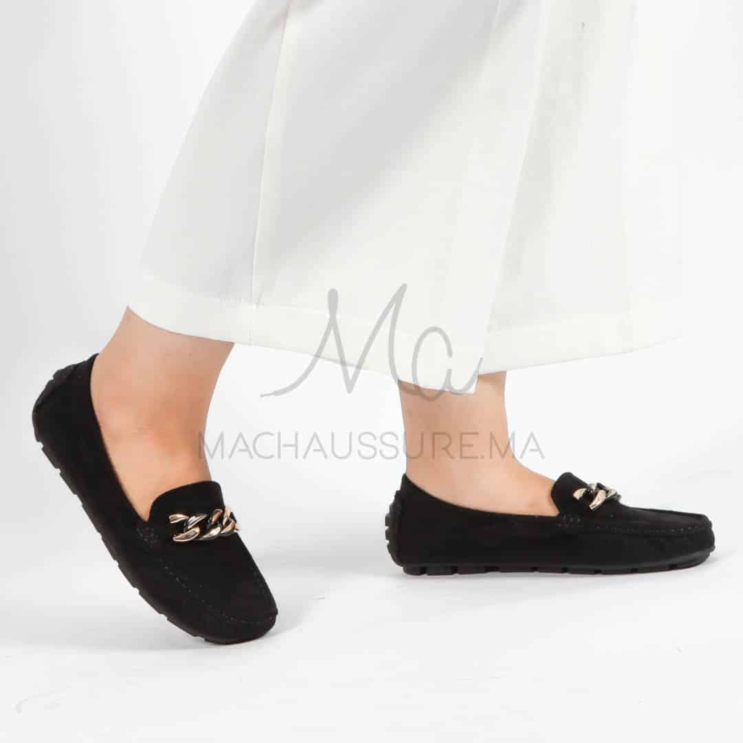 Tendre – mocassins femmes en Noir.