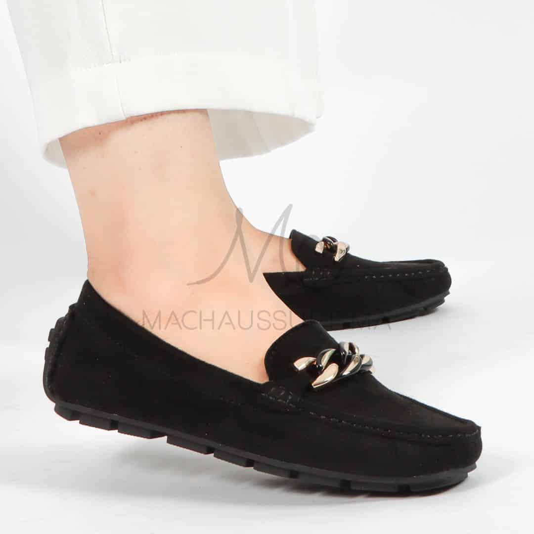 Tendre – mocassins femmes en Noir.