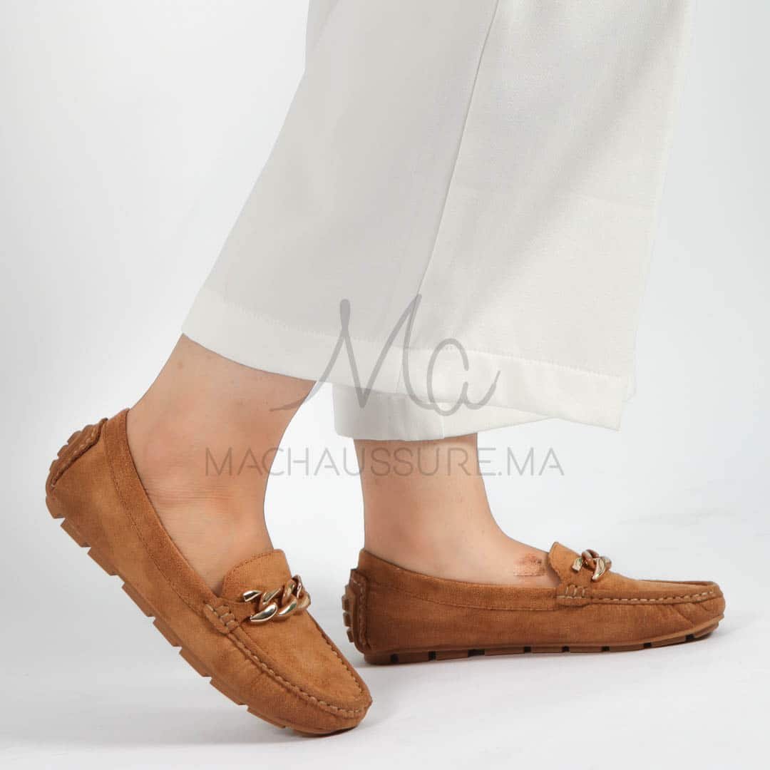 Tendre – mocassins femmes en Tabac.