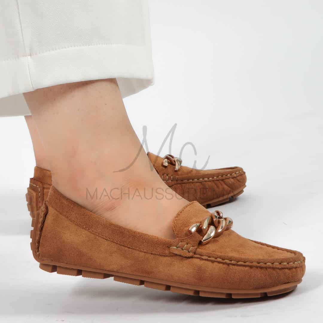 Tendre – mocassins femmes en Tabac.