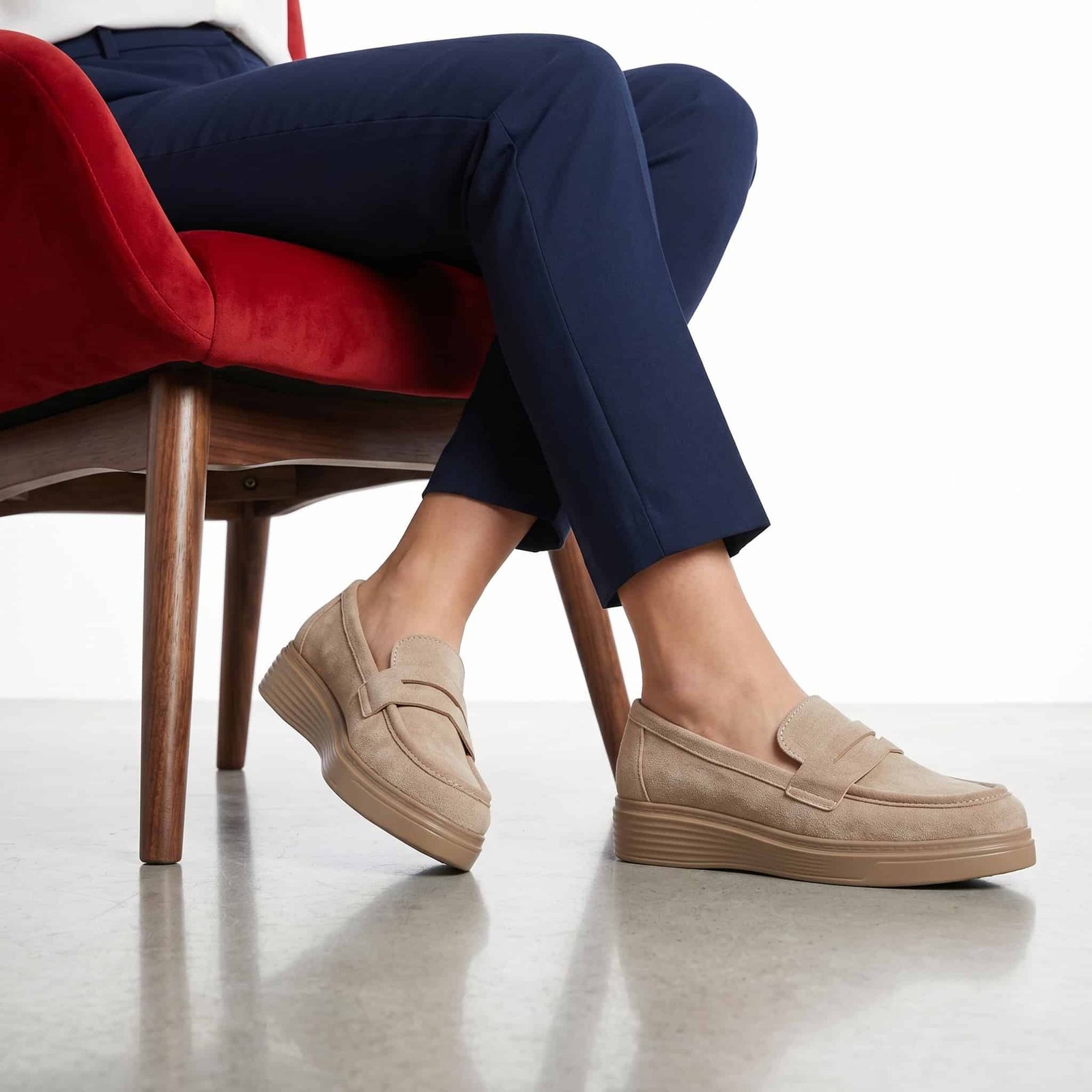 Losy – Derbies Femmes en Beige.
