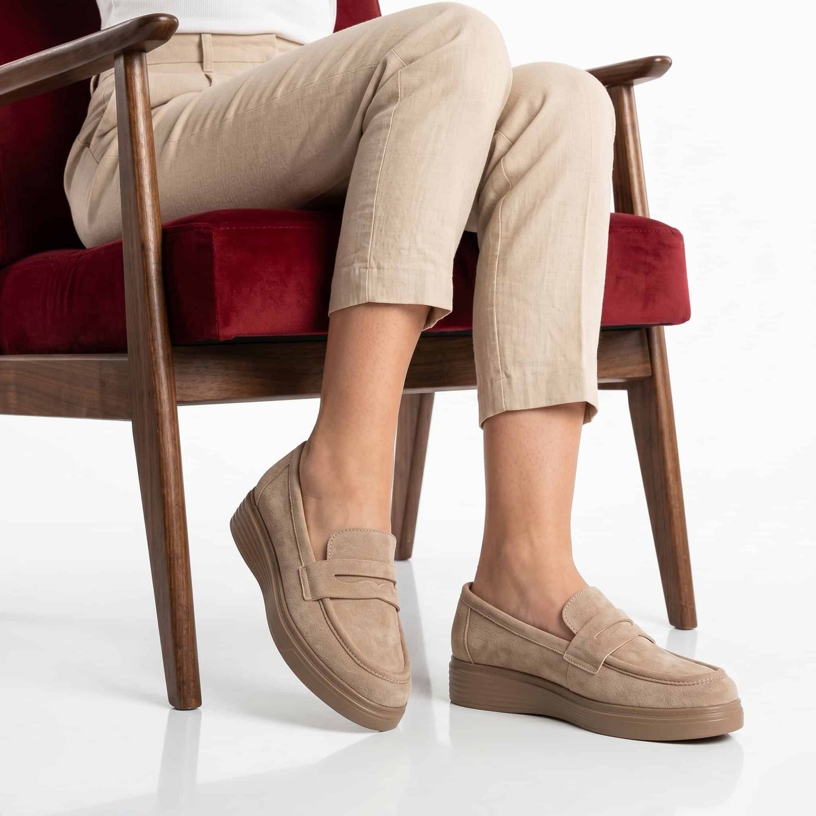 Losy – Derbies Femmes en Beige.