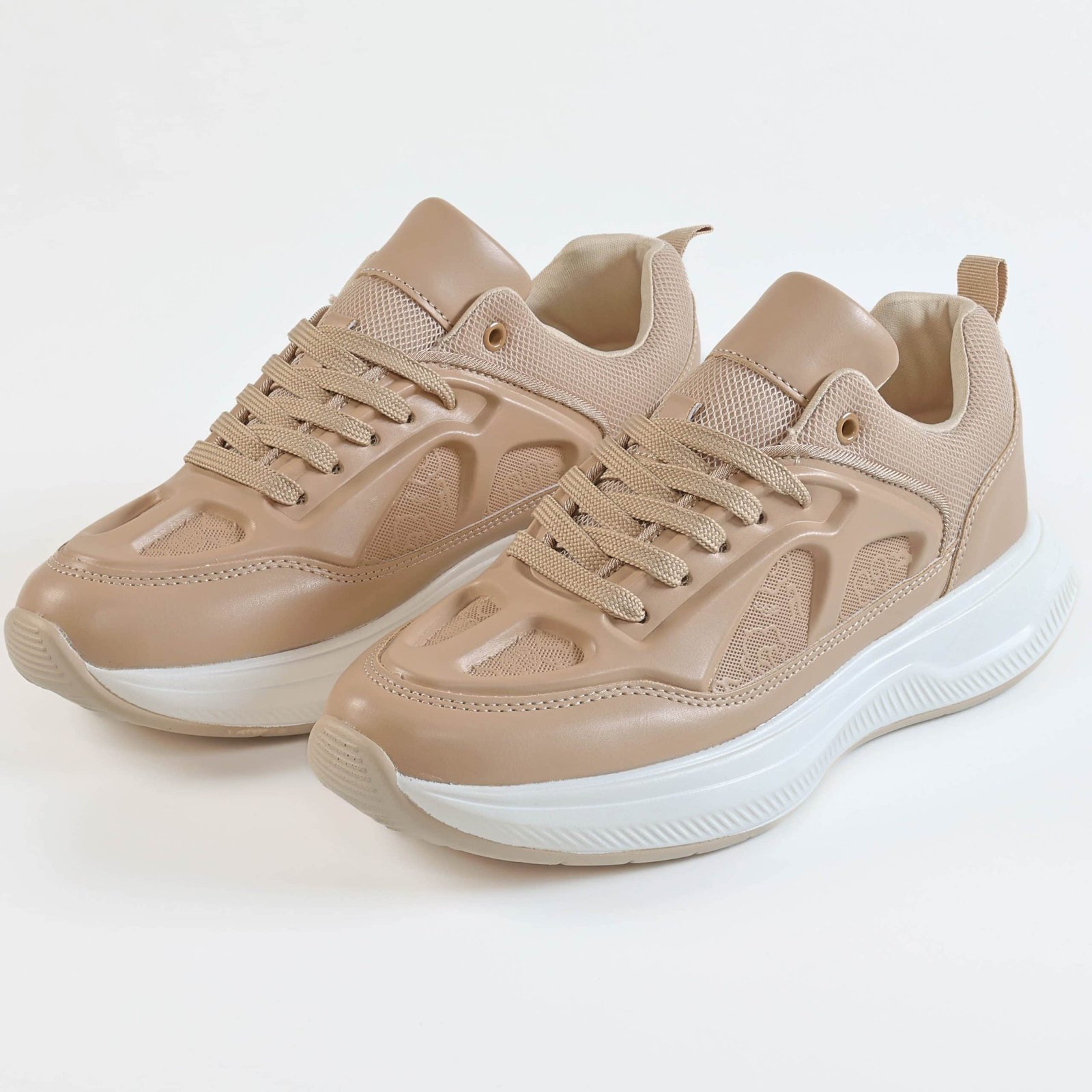 Olya – Baskets Femmes en Beige.