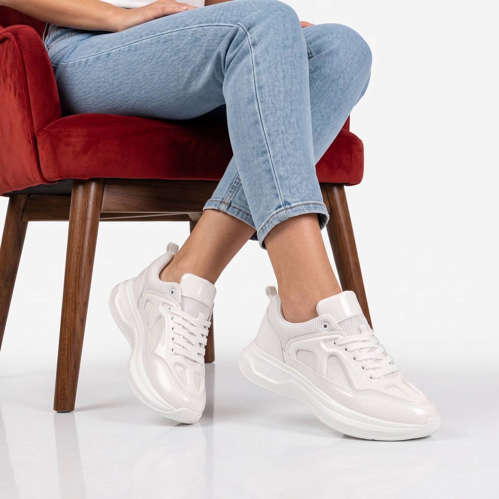 Olya – Baskets Femmes en Blanc.