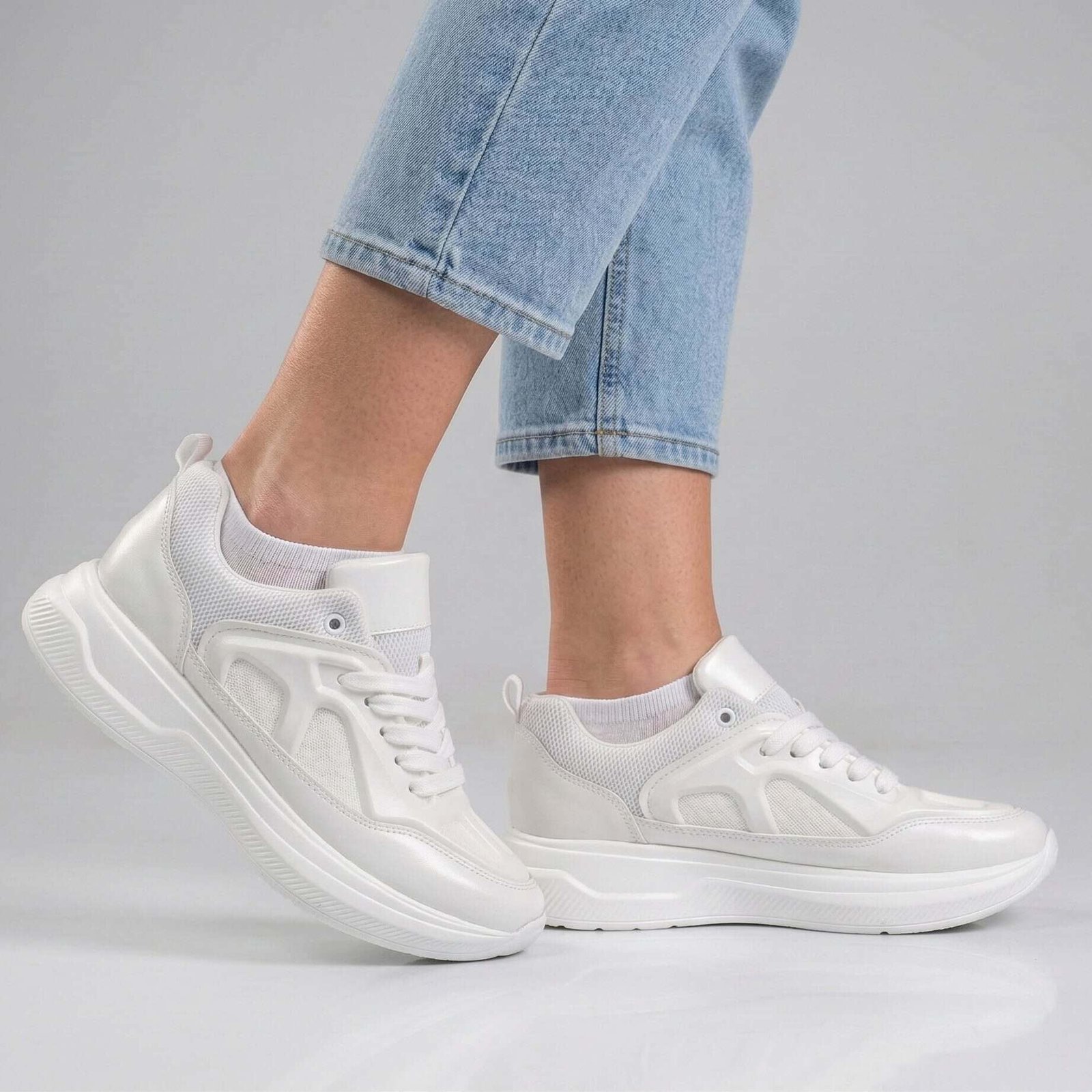 Olya – Baskets Femmes en Blanc.