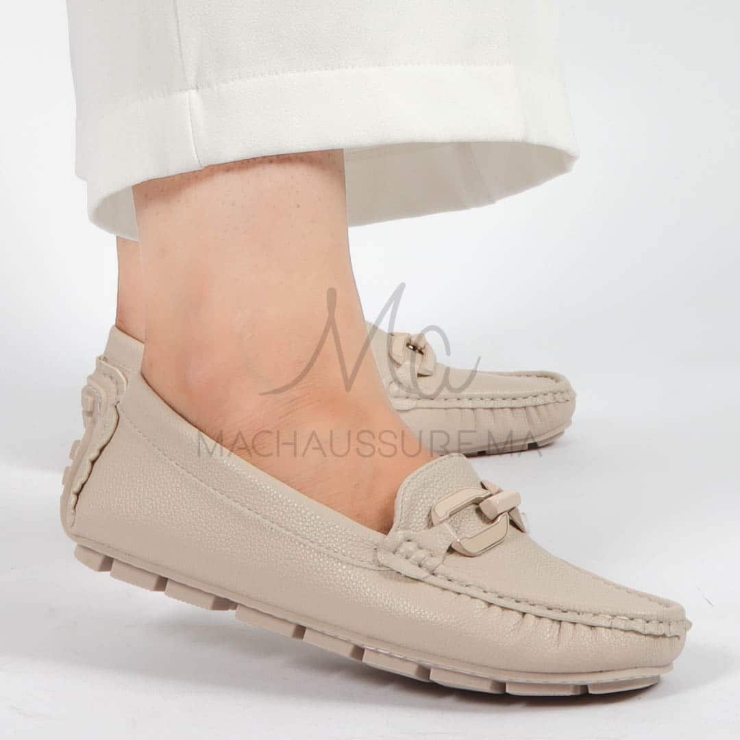 Charme – mocassins femmes en Beige.