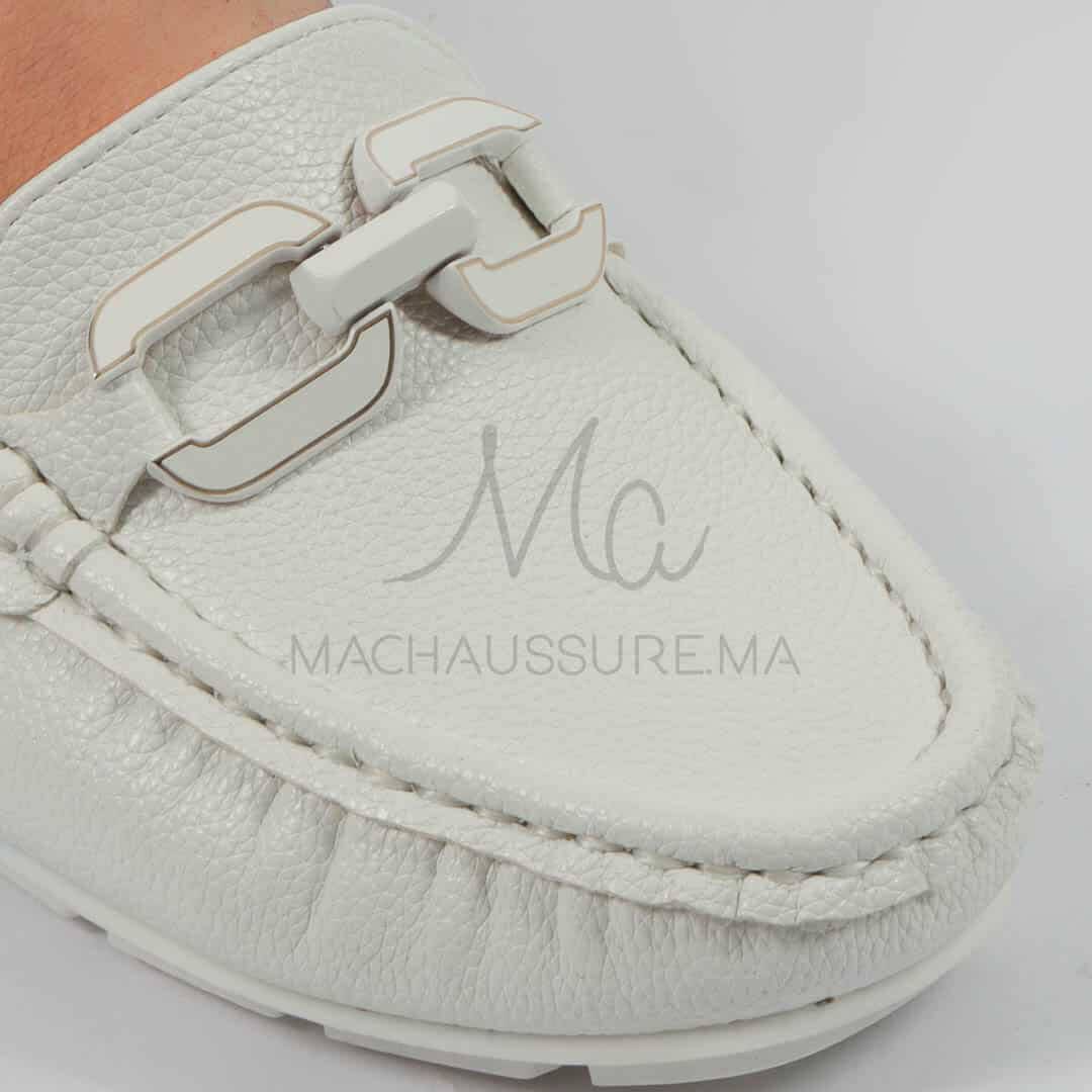 Charme – mocassins femmes en Blanc.