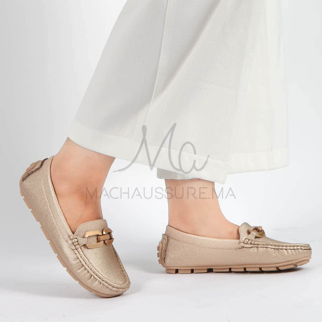Charme – mocassins femmes en Bronze.