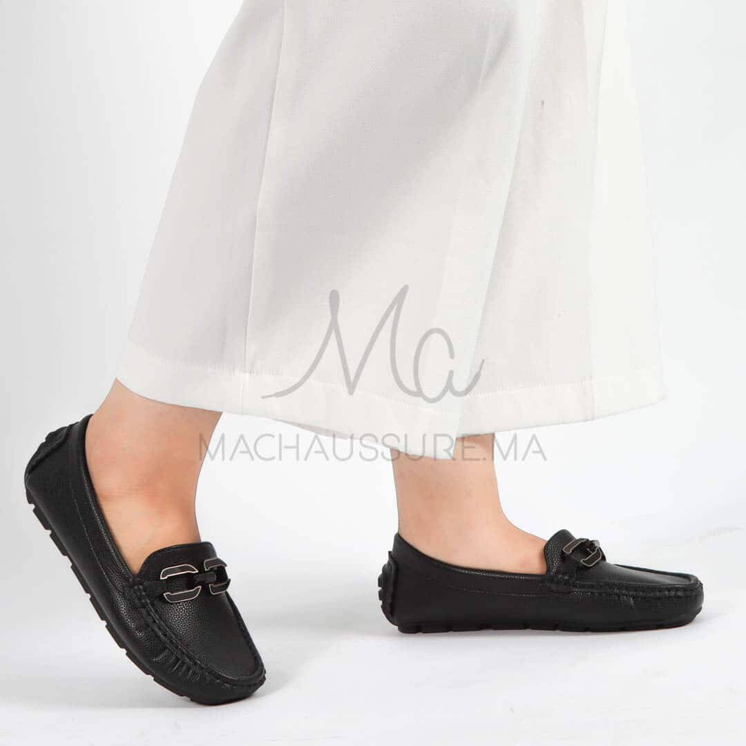Charme – mocassins femmes en Noir.