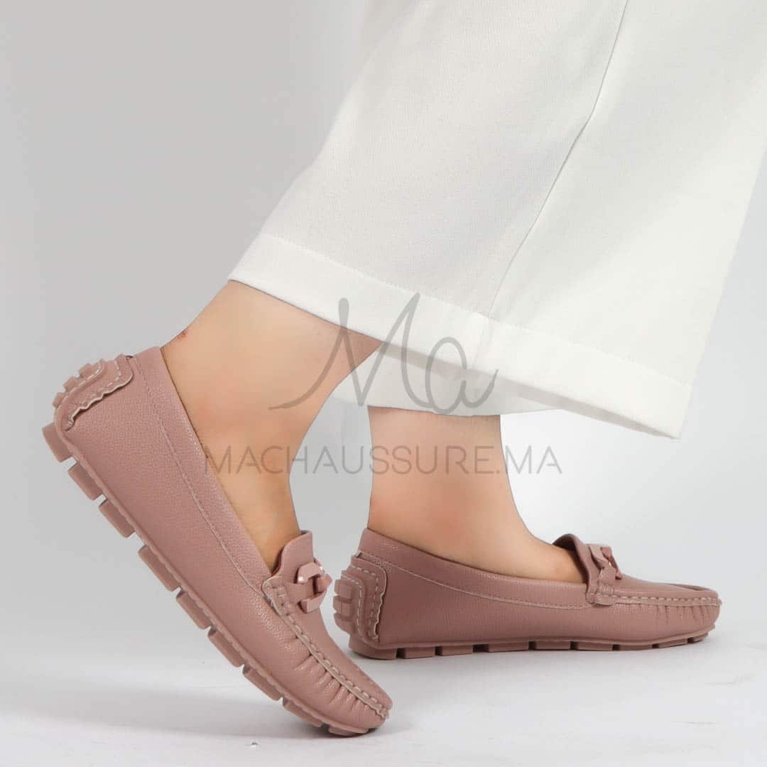Charme – mocassins femmes en Rose.