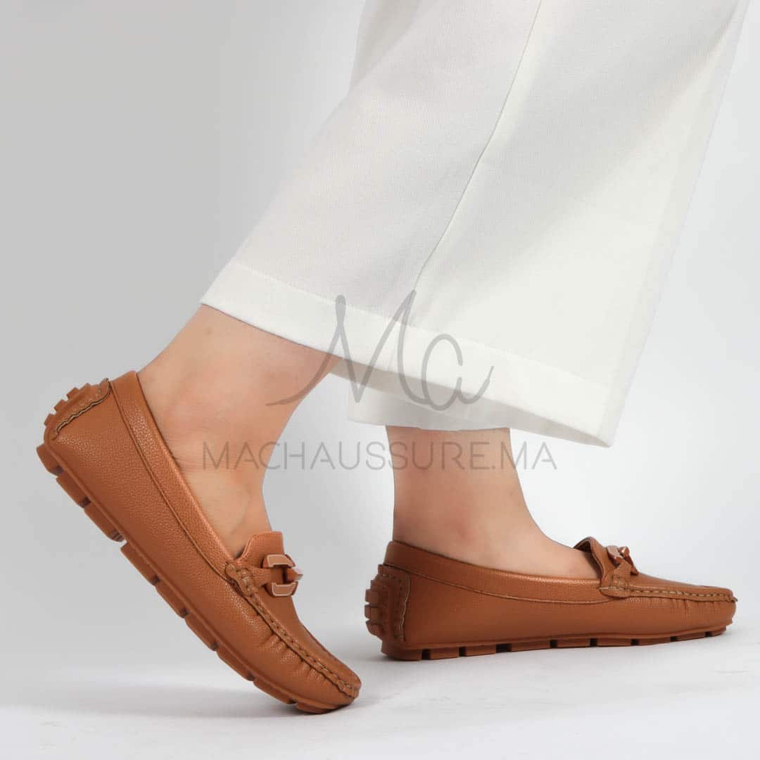 Charme – mocassins femmes en Tabac.