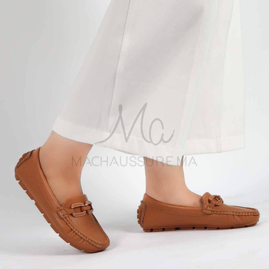 Charme – mocassins femmes en Tabac.