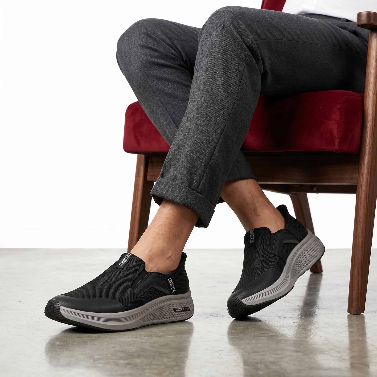 Drive – Baskets confortables Hommes en Noir.