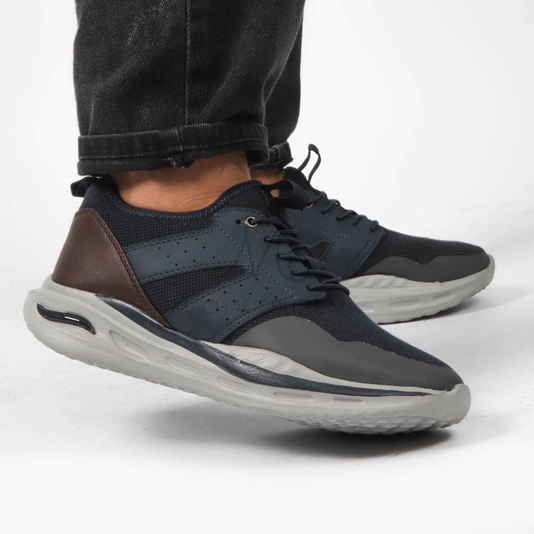 Apex - Baskets Hommes confortables en Bleu.