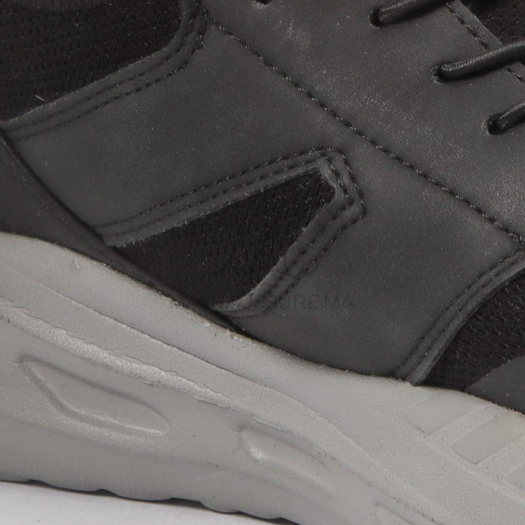Apex - Baskets Hommes confortables en Noir.