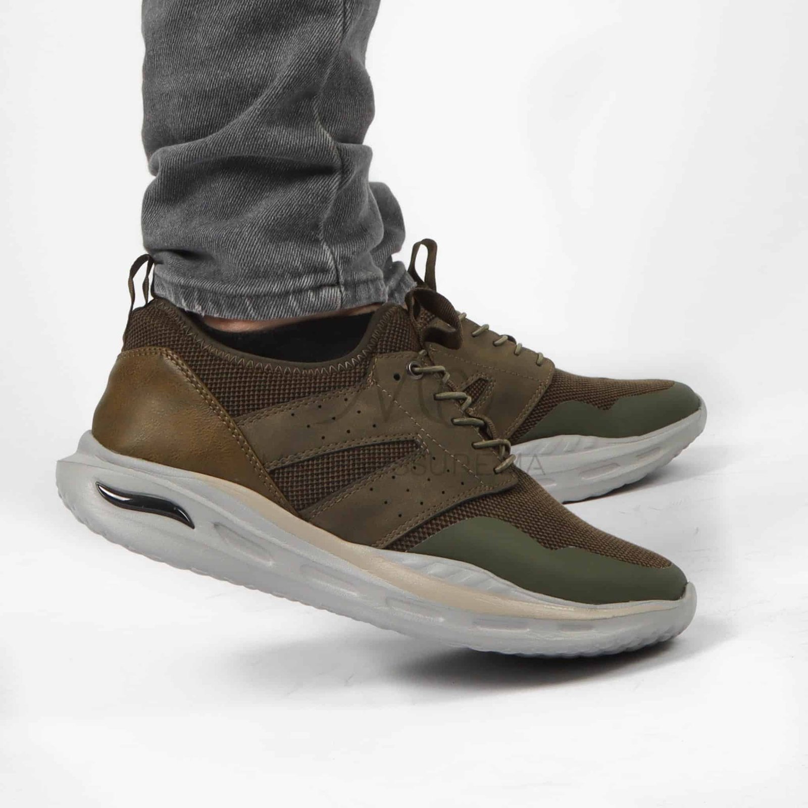 Apex - Baskets Hommes confortables en Vert.