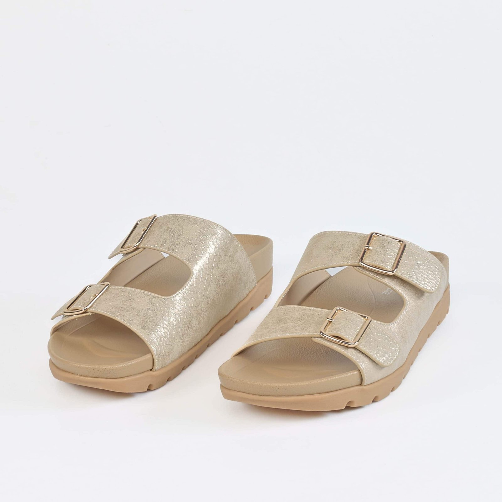 Easy Life – Sandales confort femmes en Beige.