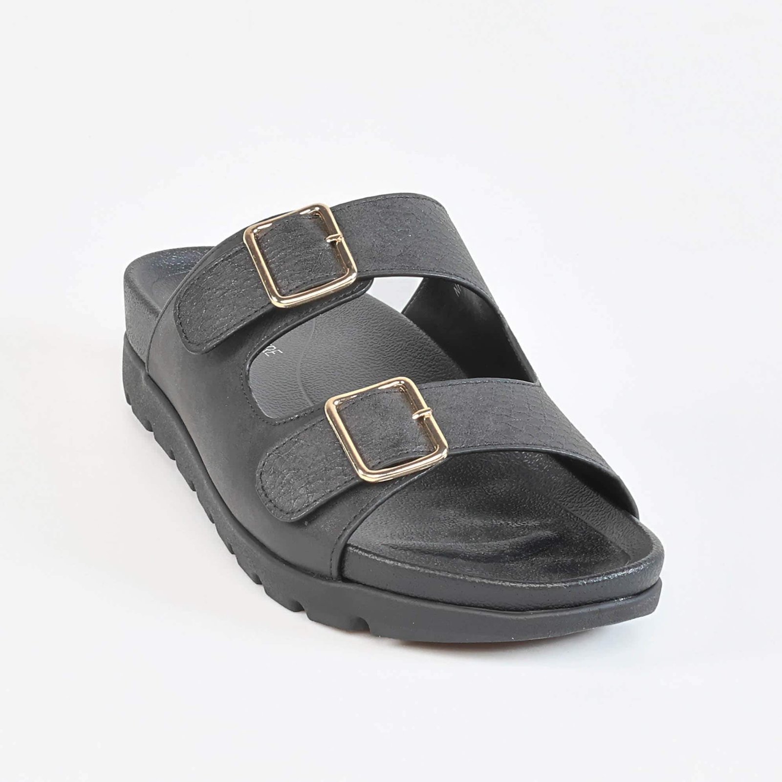 Easy Life – Sandales confort femmes en Noir.