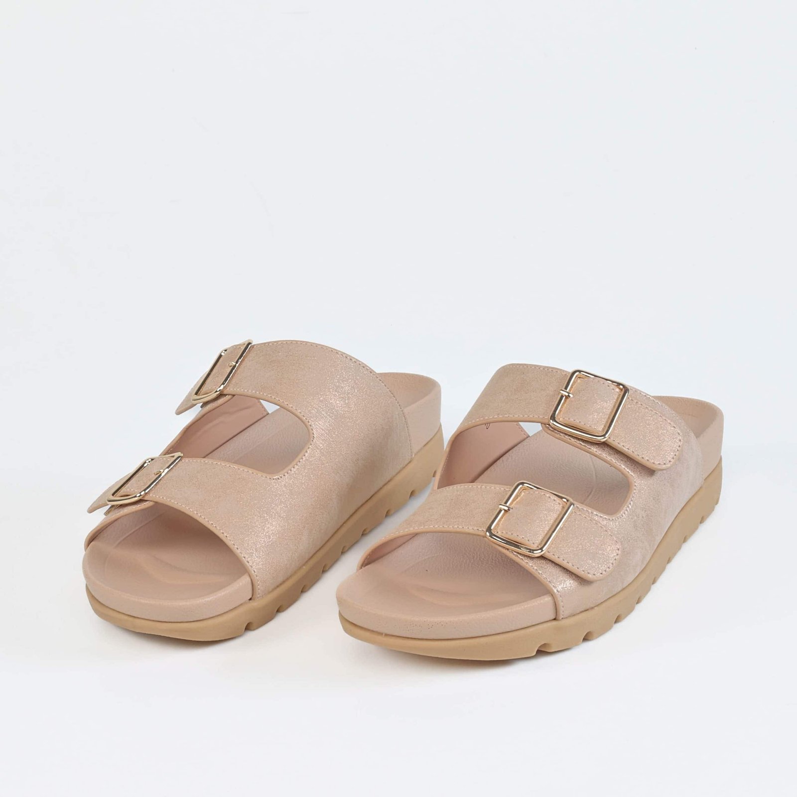 Easy Life – Sandales confort femmes en Rose doré.