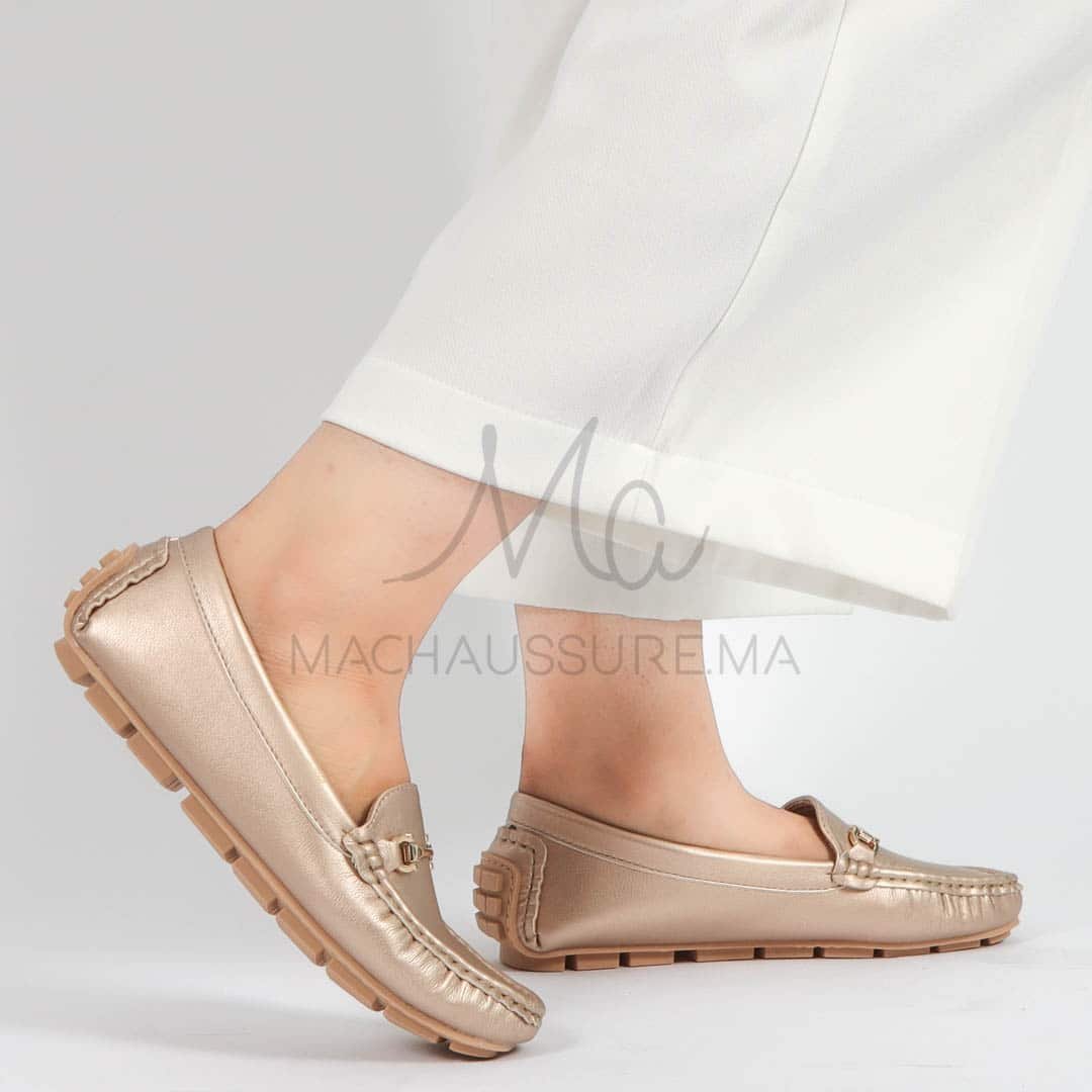 Tassel – mocassins femmes en Bronze.