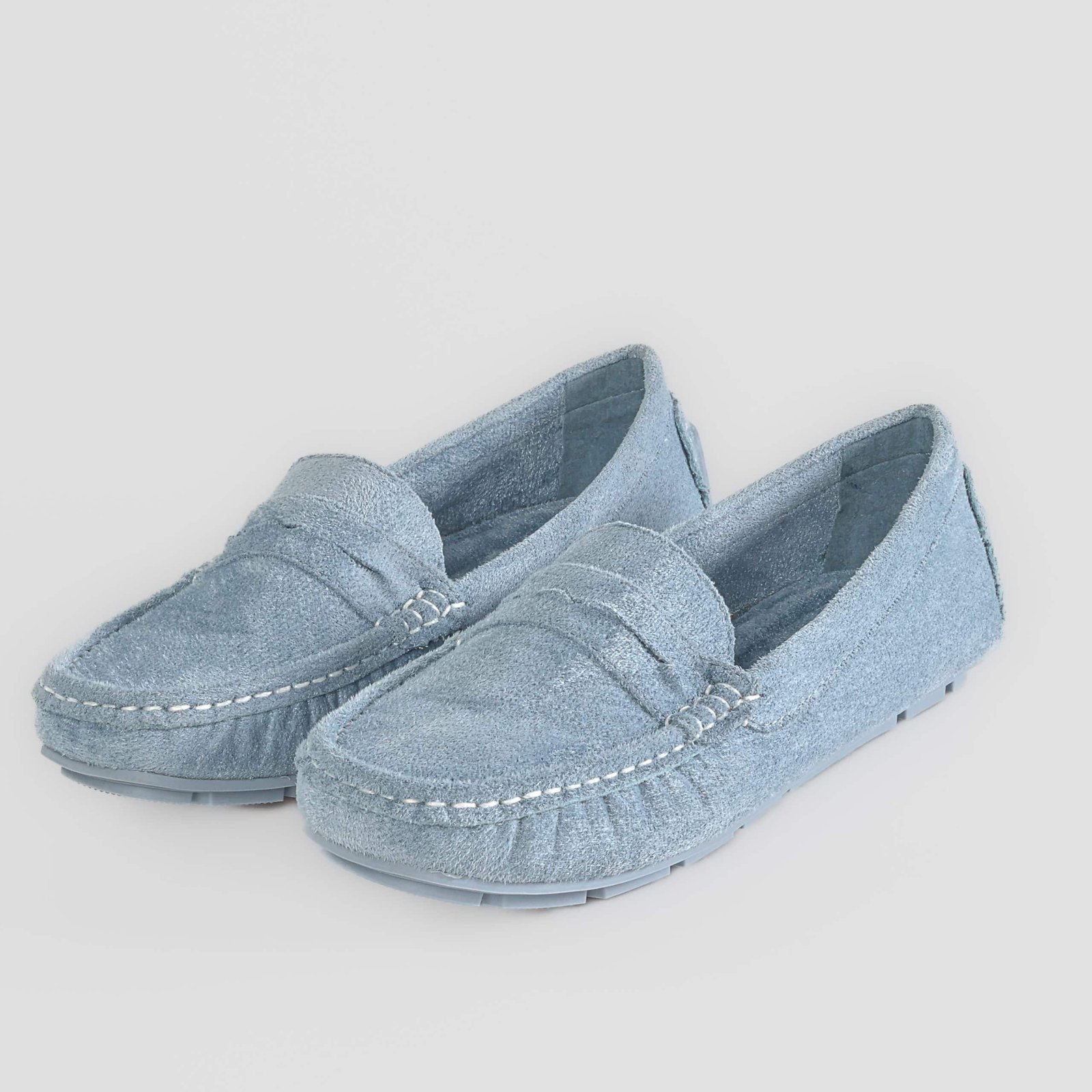 Basic – Mocassins Femmes en Bleu.
